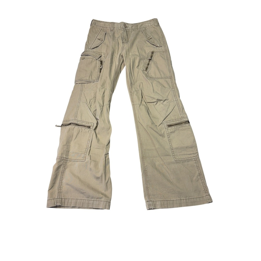 VTG Y2K‎ Polo Ralph Lauren Mens Cargo Pants Khaki Tan Size 16 W28XL28